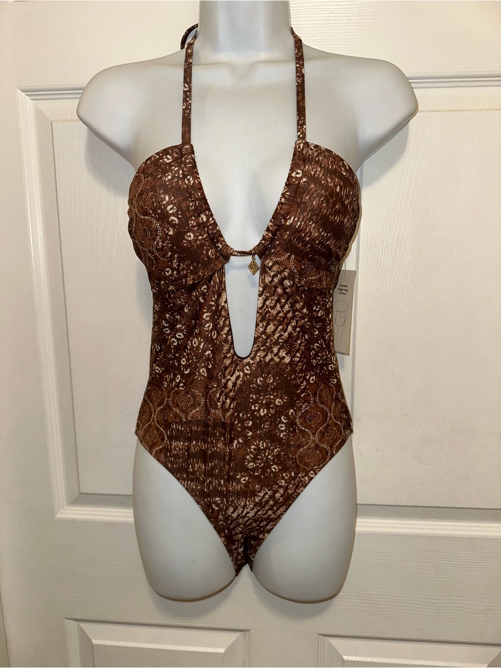 No Boundaries Boho Brown One Piece Size Small